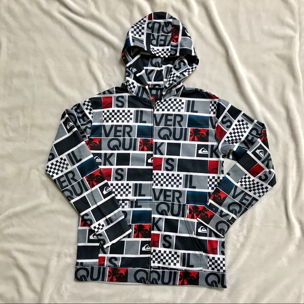 Youth size XL Quicksilver full zip hoodie